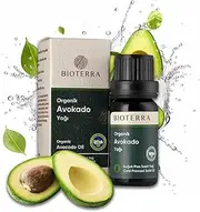 Bioterra Organic Avocado Oil - Cold Pressed for Skin, Hair & Nails - Rich in Vitamin E & D - Anti-Aging & Moisturizing - Natural Oil for Dry Skin & Scalp(10ml)