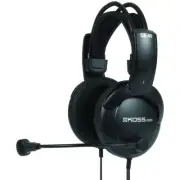 KOSS 194738 SB40 7.8Ft Gaming Stereo Over Head Headset Noise Can Mic 3.5mm Black