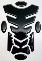 Black Grim Reaper Black Transformer Resin Domed Gel Tank Pad
