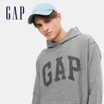 GAP 男裝 LOGO寬鬆帽T-灰色(618741)