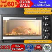 Devanti 45L Convection Oven Electric Fryer Ovens Convection Oven Electric Fryer