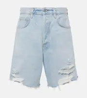 [Citizens of Humanity] Citizens of Humanity Ayla distressed denim shorts 25 blue