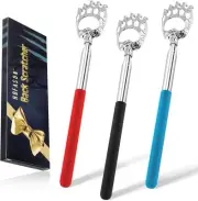 HOFASON Pack of 3 Bear Claw Telescoping Back Red&black&blue