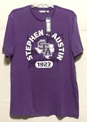 Stephen F. Austin State University T-Shirt XL Purple SFA Lumberjack Logo NWT