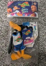 Vintage McDonald's Space Jam Plush Toy Daffy Duck Looney Tunes 1996 - Sealed/New