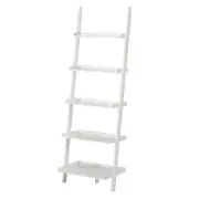 Sarantino Aster 5-Tier Ladder Shelf in White