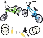 BESPORTBLE Fidget Slider Toy 2 Pack Mini Finger Bike Aluminum Alloy Desk Game Finger Toys for Boys