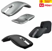 Wireless Bluetooth Mouse 2.4G Dual Mode Rechargeable Portable Arc Foldable Mouse