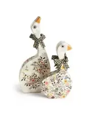 MacKenzie-Childs - Spring Fling Capiz Geese - Set of 2- Brand New In The Box