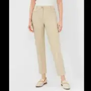 Ann Taylor Light Tan The Crop Mid Rise Pants Size 2 NWT