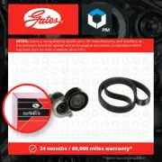 Drive Belt Kit fits RENAULT KANGOO 1.5D 2008 on Set Gates 117202495R 117206096R