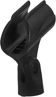 Kisangel Shaped Microphone Clip Holder Mic Clamp for Wireless Microphones for Ktv Concerts Stage Performances