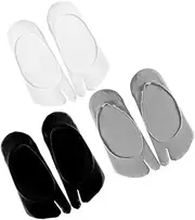 [CATIEBYE] 3 Pairs Tabi Socks Tabi Toe Socks Men Short Boots Holding Hands Socks Thin Socks Pure Color Socks Mens Split Toe Sandal Socks Mens Split Socks Toe Separating Socks Socks Nylon