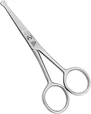 ARSUK Dog Scissors for Grooming Face and Paws, Ear and Eyes - Blunt Rounded Tip to Trim any (Cat and Dog) Hair Securely Length 4.5-Inch Stainless Steel