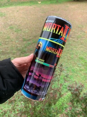 Mortal Kombat Tumbler 20oz Cup Mug Hot Cold Drinks w/ Lid Straw Stainless