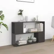 NNEVL Book Cabinet Grey 100x24x63 cm Chipboard