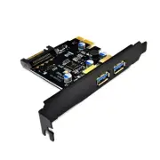 PCIE USB Card PCIE to USB 2 Port Expansion Card PCIE Expansion Card for PC