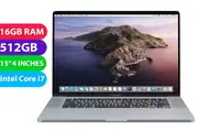 Apple Macbook Pro 2019 (i7, 16GB RAM, 512GB, 15", Touch Bar) Australian Stock - Refurbished (Excellent)