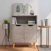 NNEVL Sideboard Concrete Grey 60x30x72 cm Chipboard