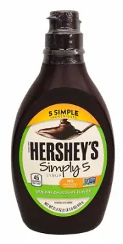 Hershey's Simply 5 Genuine Chocolate Flavor Syrup 21.8 oz Hersheys
