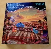 NEW Disney Aladdin genie jasmine puzzle 750 pieces thomas kinkade