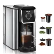 single serve coffee machine 3-in-1 coffee maker for quick brew pods ground an...