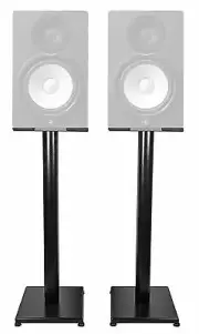 Rockville 29" Black Steel Studio Monitor Speaker Stands For Yamaha HS7 Monitors