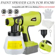 1000ML Cordless Paint Sprayer for Ryobi 18V Battery Handheld HVLP Sprayer Gun US