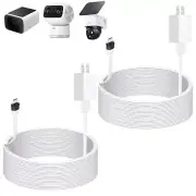 2Pack 25ft Charging Cable For Eufy Security SoloCam S220/S340/C210/E30/S330/S350