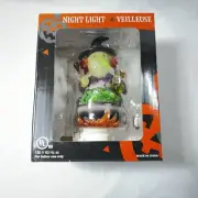 Halloween Night Light Translucent Witch holding Frog in Cauldron NEW in box