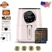 Easy Cook 4.5 Quart Electric Air Fryer with Cheat Sheet and Custom Settings