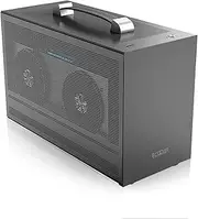 PCCOOLER CPS 2025 Mini I100 Pro Mesh GY Mini ITX Case, 7.5L, 2.7KG, 1.2mm SPCC Frame, Leather Handle, Supports SFX Power Supply, 2 GPU Slots, Enhanced Cooling Mesh, 300mm GPU, ITX Gaming Case
