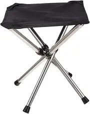 GOOHOCHY 1 Set Portable Outdoor Folding Chair Lightweight Foldable Camping Stool for Hiking Fishing BBQ Beach Trips Durable Construction Easy to Carry and Store