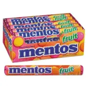 Mentos 4181 1.32 oz Chewy Mints - Mixed Fruit (15/BX) New