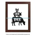 bedroom decor ideas cluck oink moo funny inspirational sayings 8x10" print