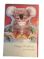 Aussie christmas card Koala- Australiana Christmas Greeting Card