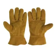 Short Welding gloves Cowhide Heat-insulating Multi purpose Full leather
