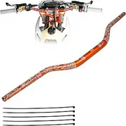 PRO CAKEN Universal 7/8" 22mm Handle Bar for CRF KLX KX LTR TRX SX SXF EXC XCW Motocross Pit Dirt Bike Scooter ATV Quad Bike Grizzly Hawk 250 Bicycles Orange