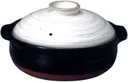 CtoC JAPAN Select 46-1113/2-980421 Earthenware Pot, White, No. 8 IH Earthenware Pot, 9.8 inches (25 cm), 0.6 gal (2.2 L), IH Direct Fire, Oven Safe