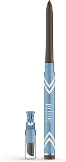 [PRIME PROMETICS] PrimeEyes Glide Eyeliner for Mature Women – Water-Resistant, Long-Stay and Mess-Proof – Gel Cream Texture, Discreet Sharpener and Effective Smudger (Wood (brown))