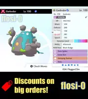 6IV Ultra Shiny Gigantamax Garbodor Pokemon Sword and Shield (Square Shiny)