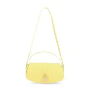 CLUTCH ON STRAP in Smooth calfskin One size Yellow