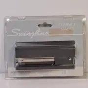 Swingline Compact Anti-Microbial 20-Sheet Capacity Black Desk Stapler, 74711 NEW