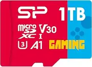 Silicon Power 1TB Gaming microSDXC UHS-I Micro SD Card with Adapter, Optimized for Mobile Games Apps Nintendo-Switch, Class 10 U3 V30 A1 MicroSD Memory Card, Superior Gaming Series
