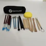 Polymer Clay Tools, Pottery tool, Modeling Clay Sculpting Tools Set 24 Pcs New