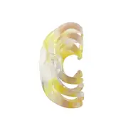 Culturesse Alani Artsy 8.5cm Wave Hair Claw/Crab Women's Accessory Lemon/Peach