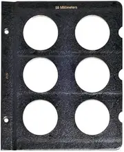 Whitman Blank Page for Whitman Classic Albums - 50 mm Coins