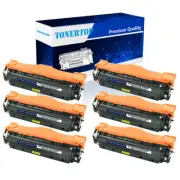 6PK Black CE410A Toner Fit for HP 305A LaserJet Pro 400 MFP M475dn M475dw M451nw