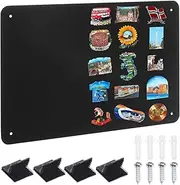 uxcell 11x17 Magnetic Board, Magnet Board Magnetic Wall Board Bulletin Board Small Metal Display Board Steel for Wall Magnets Collection Display Photo Spice Note Craft Fridge RV, Black