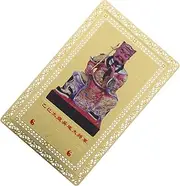 Tofficu 2025 Feng Shui Tai Sui Gold Cards, Chinese Feng Shui Tai Sui Amulet Card General Taisui Card Luck Protection Cards for Good Luck Wealth Success and Protection